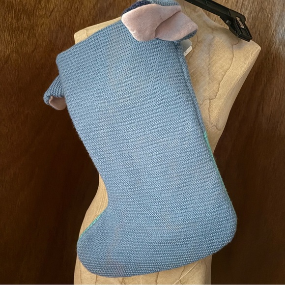 NEW STITCH Knit Christmas Holiday Stocking Blue Disney - Picture 3 of 13